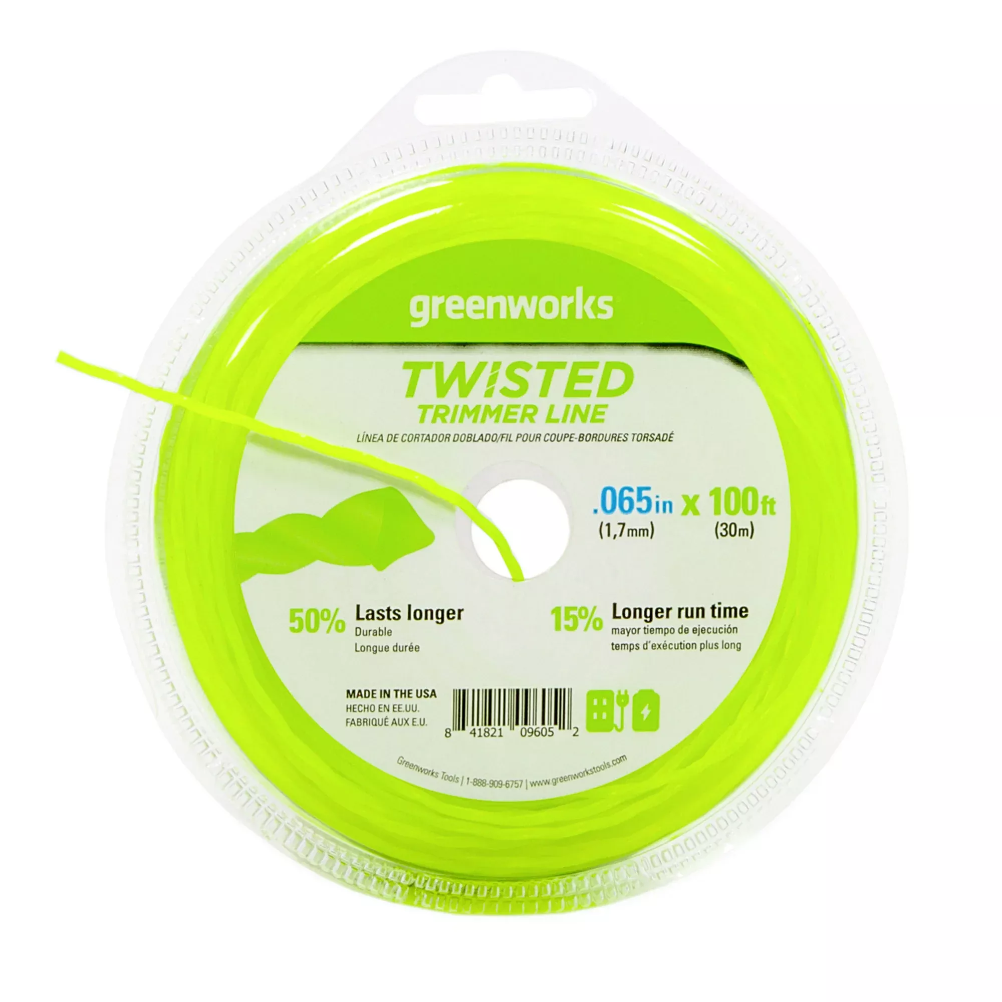 0-065-ultra-twisted-string-trimmer-line-100-feet 0.065" Ultra Twisted String Trimmer Line (100-Feet)