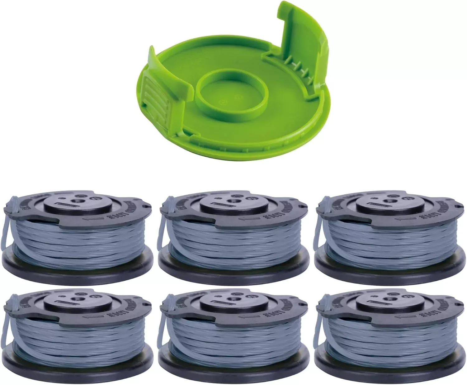 0-080-single-line-auto-feed-6-pack-spools-with-spool-cover 0.080" Single Line Auto-Feed 6-Pack Spools with Spool Cover