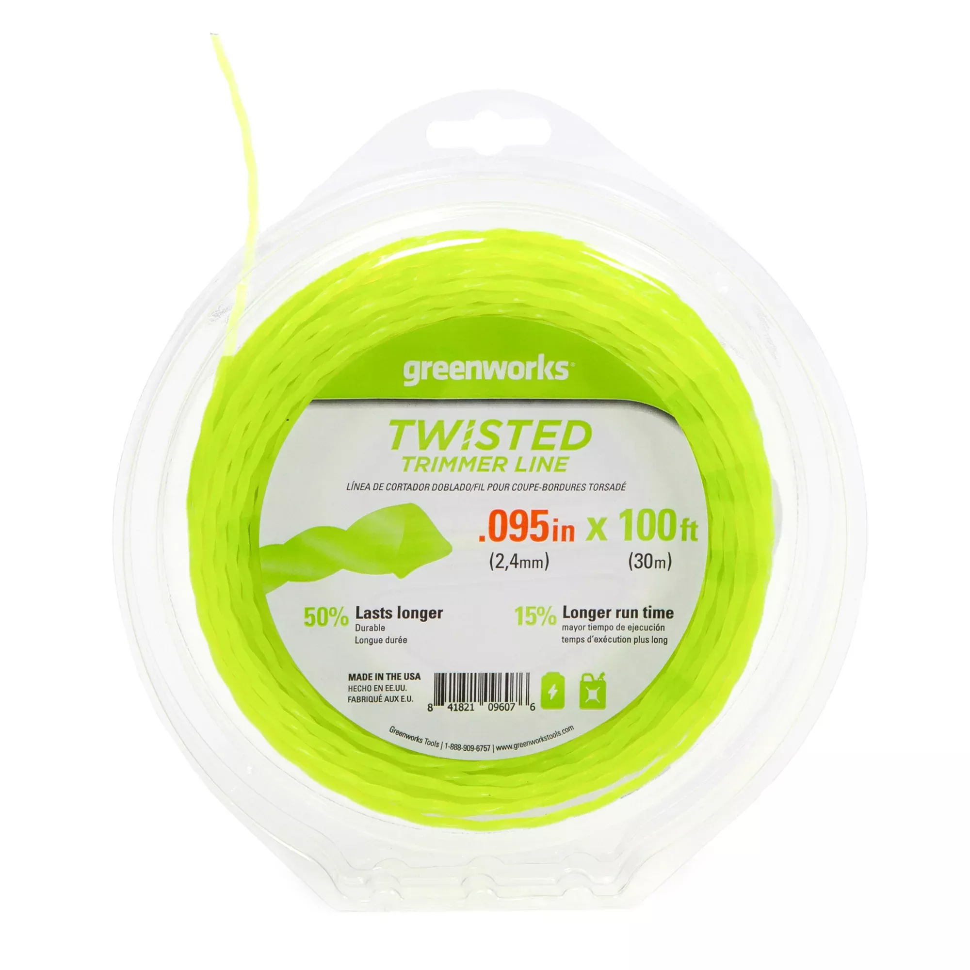 0.095" Ultra Twisted String Trimmer Line (100-Feet)