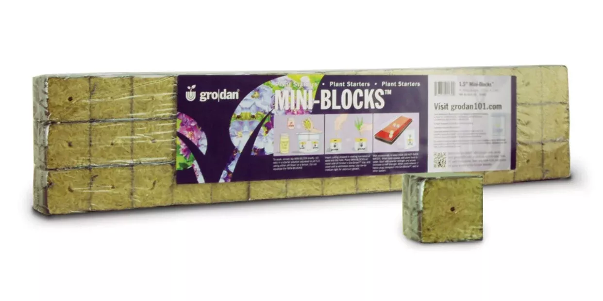 1-5-mini-blocks-wrapped-grodan-45 1.5” Mini Blocks. Wrapped Grodan (45)