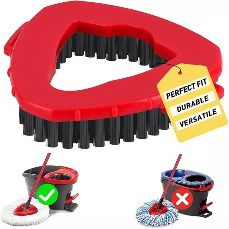 1-pack-scrub-brush-replacement-head-o-cedar-easywrin-spin-mop-1-tank-system-spin 1 Pack Scrub Brush Replacement Head for O Cedar EasyWrin Spin Mop 1 Tank System, Spin Mop Replace Head Base, Shower Floor Scrubber, Hard Bristle Cleaning Brush for Bathroom Kitchen Wall Tile