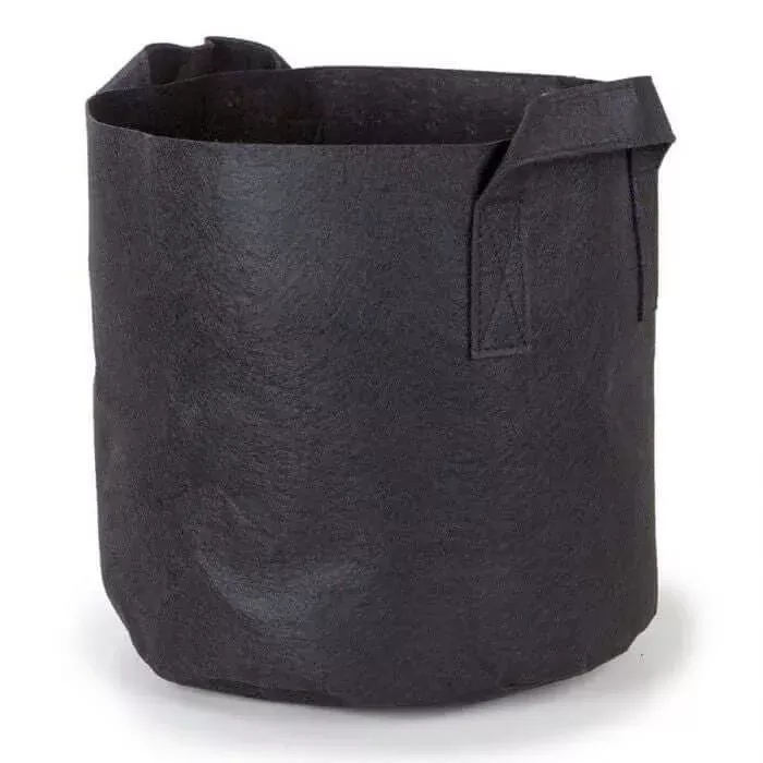 10-Gallon Fabric Pots w/Handles (5-Pack) Black 13H x 15D