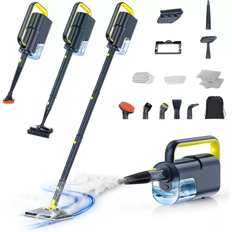 10-in-1 Steam Mop, Detachable Handheld Steam Cleaner for Multi-Surface