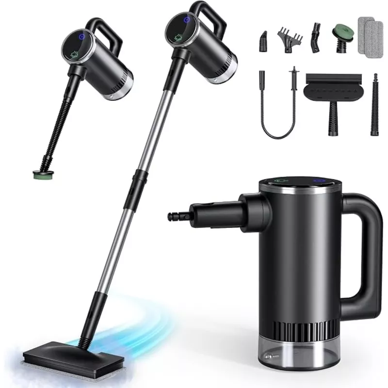 11-in-1 Steam Mop, Detachable Handheld Steam Cleaner with 3-Level Steam
