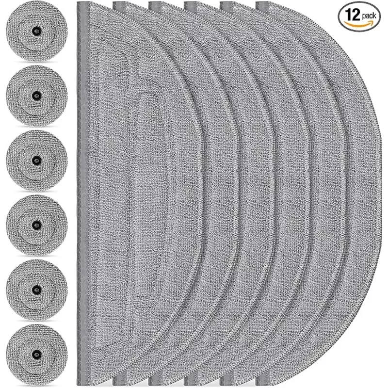 12 Pack Mop Pads Refills for Roborock S8 MaxV/S8 Max Ultra Robot Vacuum