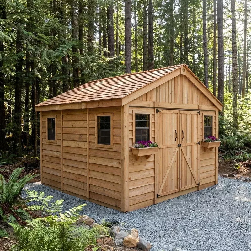 12' x 12' Space Master Cedar Storage Shed