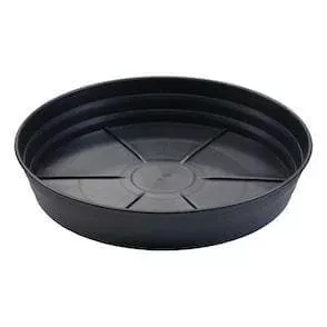 14 Inch Grow1 Premium Black Injection Pot Saucers (5-Pack)