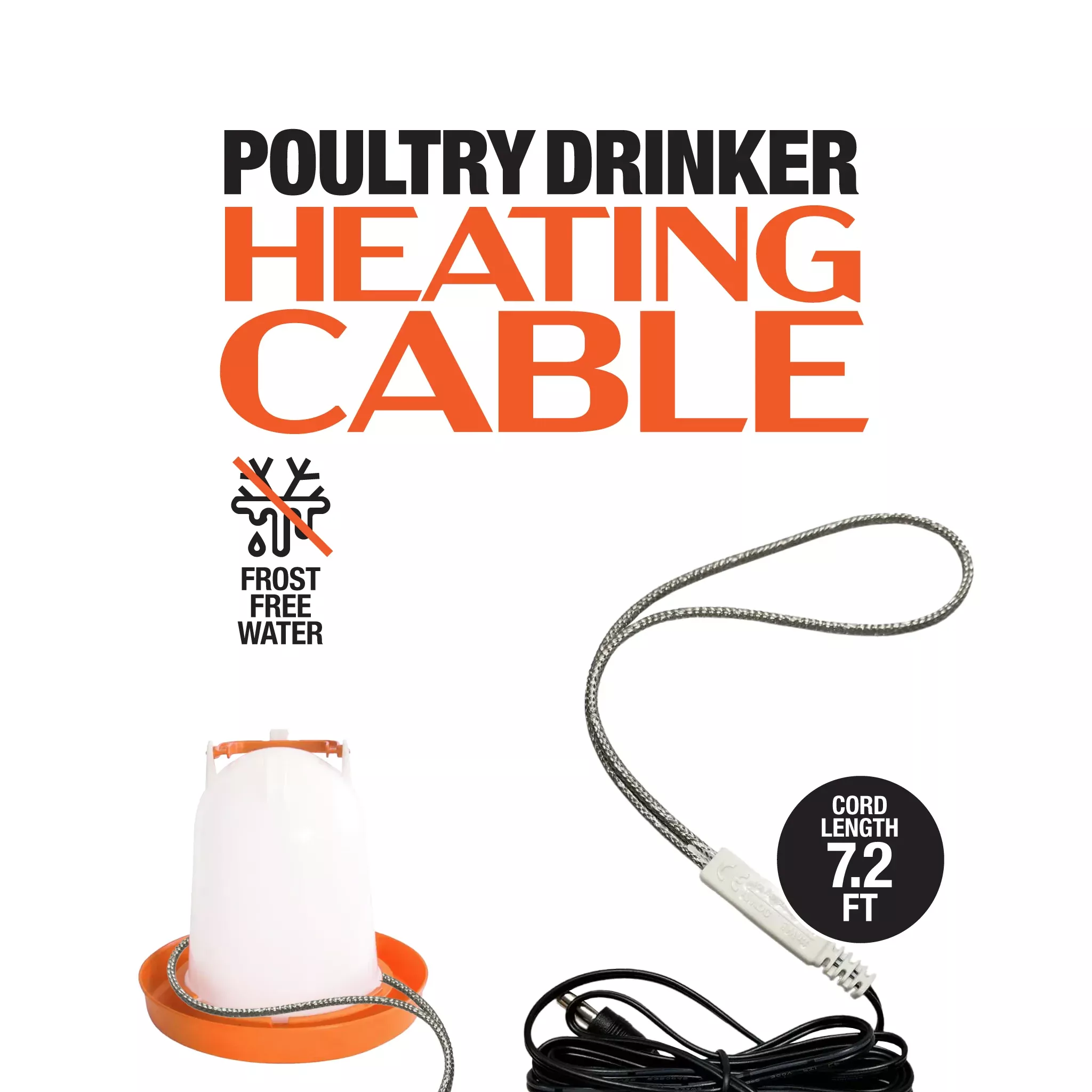 16-poultry-drinker-heater-cable-12w 16" Poultry Drinker Heater Cable - 12W