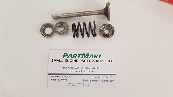 29313b-tecumseh-exhaust-valve-w-clip-tb101 29313B Tecumseh Exhaust Valve W/ Clip TB101