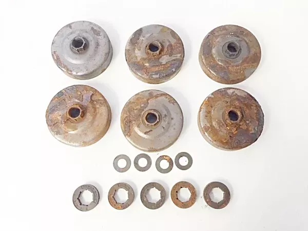 95165-mcculloch-rim-sprocket-package-6-sprockets-old-rusty-original-oem-mcculloc 95165 McCulloch RIM SPROCKET Package of 6 Sprockets OLD and RUSTY Original OEM McCulloch OEM