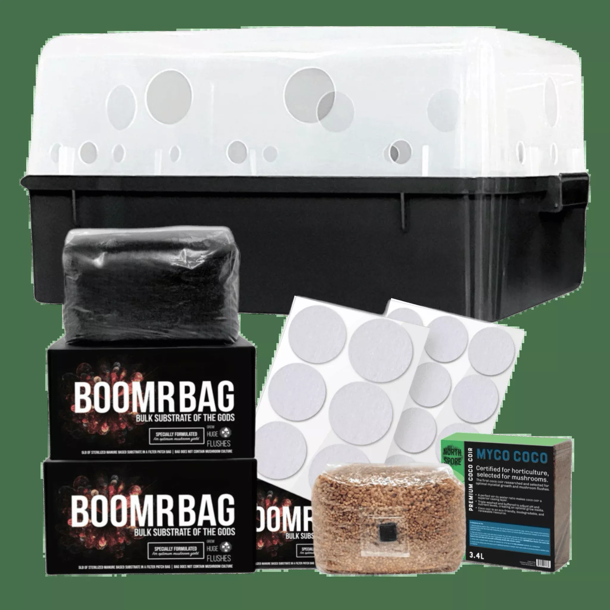 'Boomr Bin' Monotub Mushroom Grow Kit