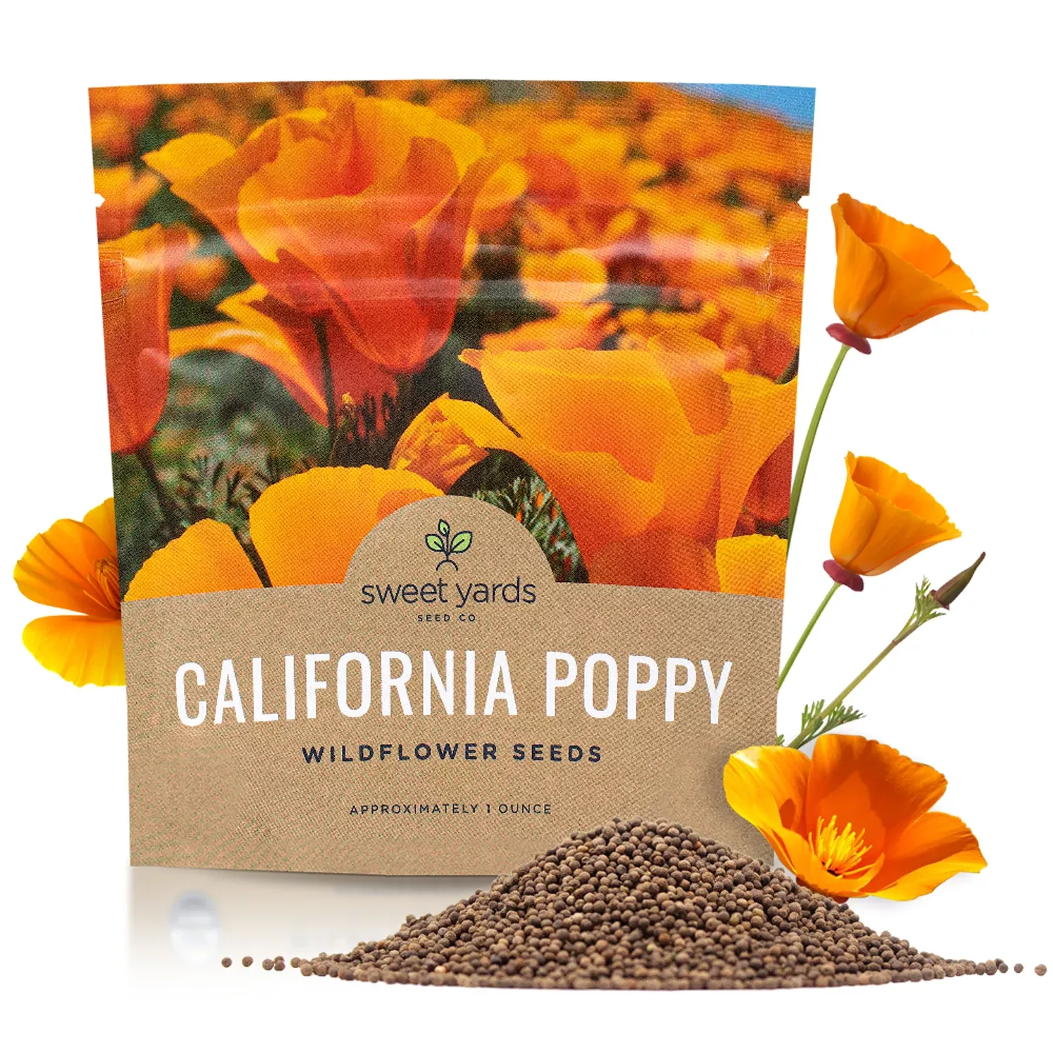 California Poppy Seeds - Orange