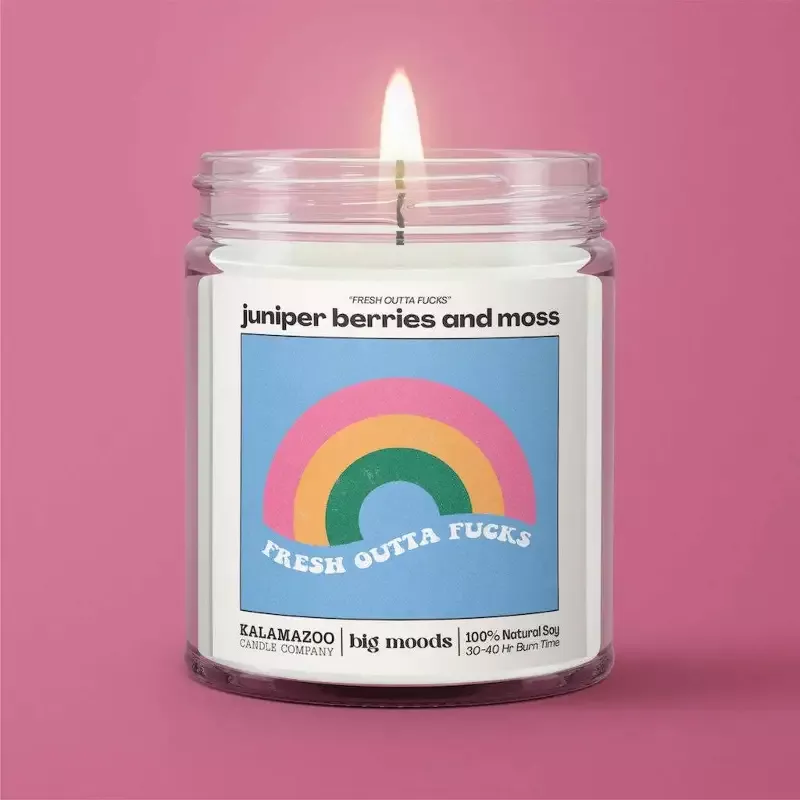 fresh-outta-fucks-juniper-berries-moss-soy-candle “Fresh Outta Fucks” Juniper Berries & Moss – Soy Candle