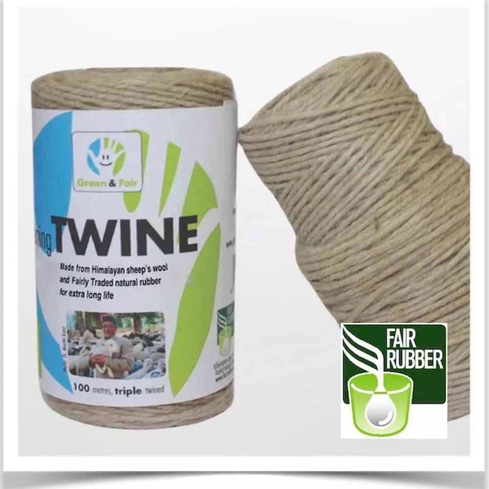 gardening-twine-natural-rubber-wool-prairie-road-organic Gardening Twine: Natural Rubber & Wool -Prairie Road Organic