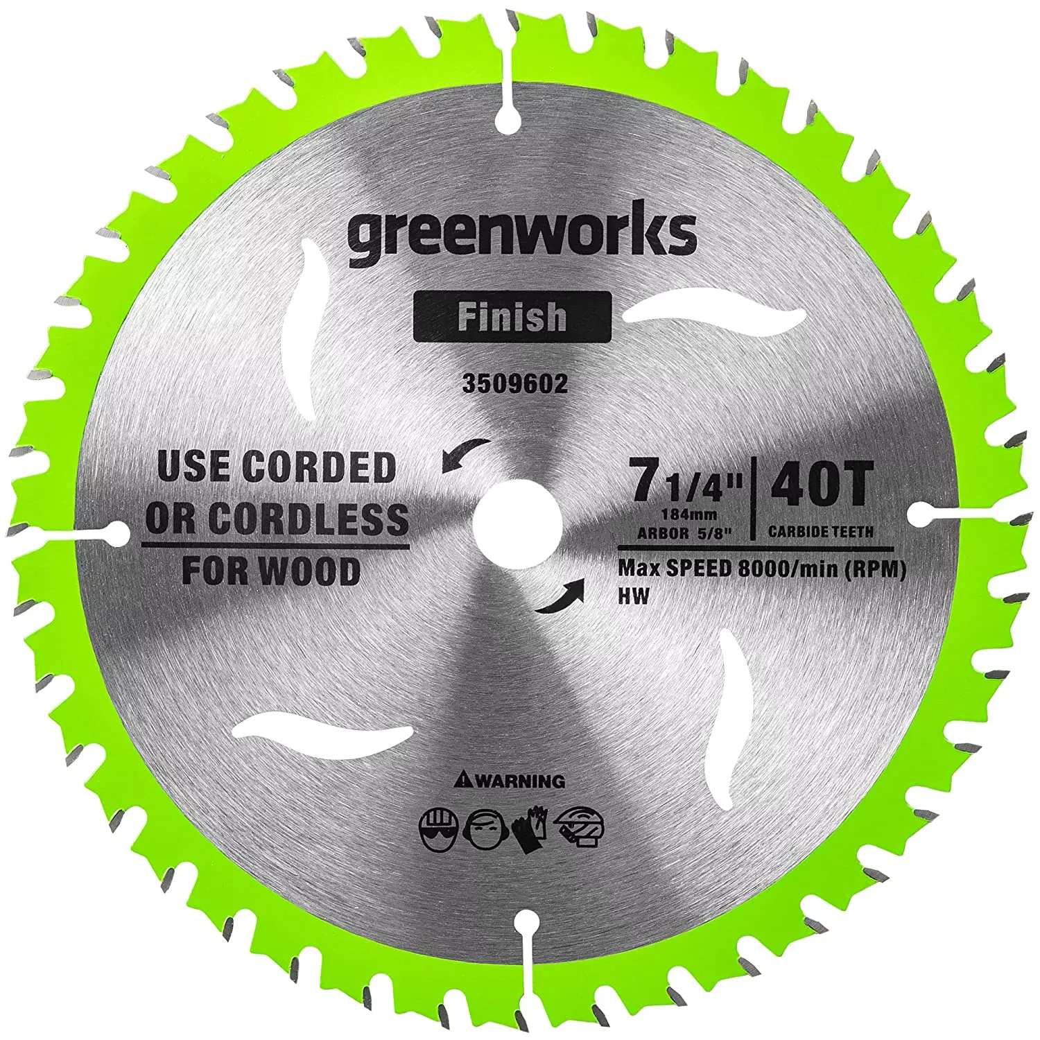 greenworks-24v-7-1-4-40t-circular-saw-blades Greenworks 24V 7-1/4 " 40T Circular Saw Blades