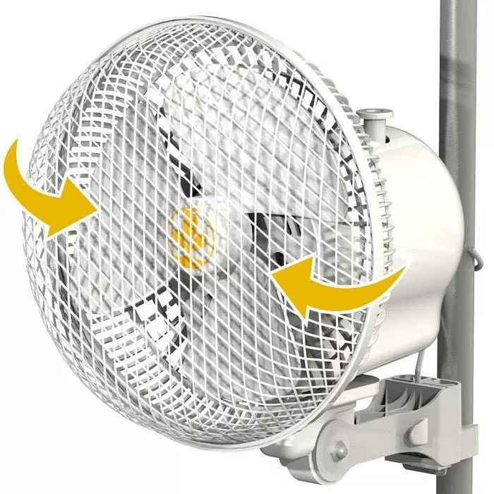 Monkey Fan Pole Mounted Grow Tent Fan - 20W Fits 0.63-0.83" poles - OSCILLATING v2.0 - BetterGrow Hydro