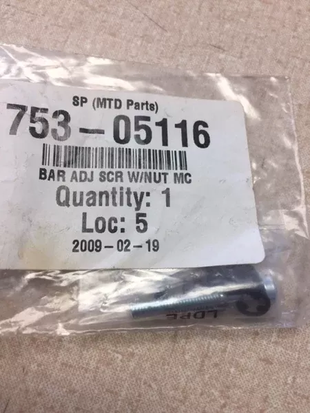 nla-753-05116-mtd-bar-adjustment-screw-also-mcculloch-mc-268656-33-268656 *NLA* 753-05116 MTD Bar Adjustment Screw also McCulloch MC-268656-33, 268656