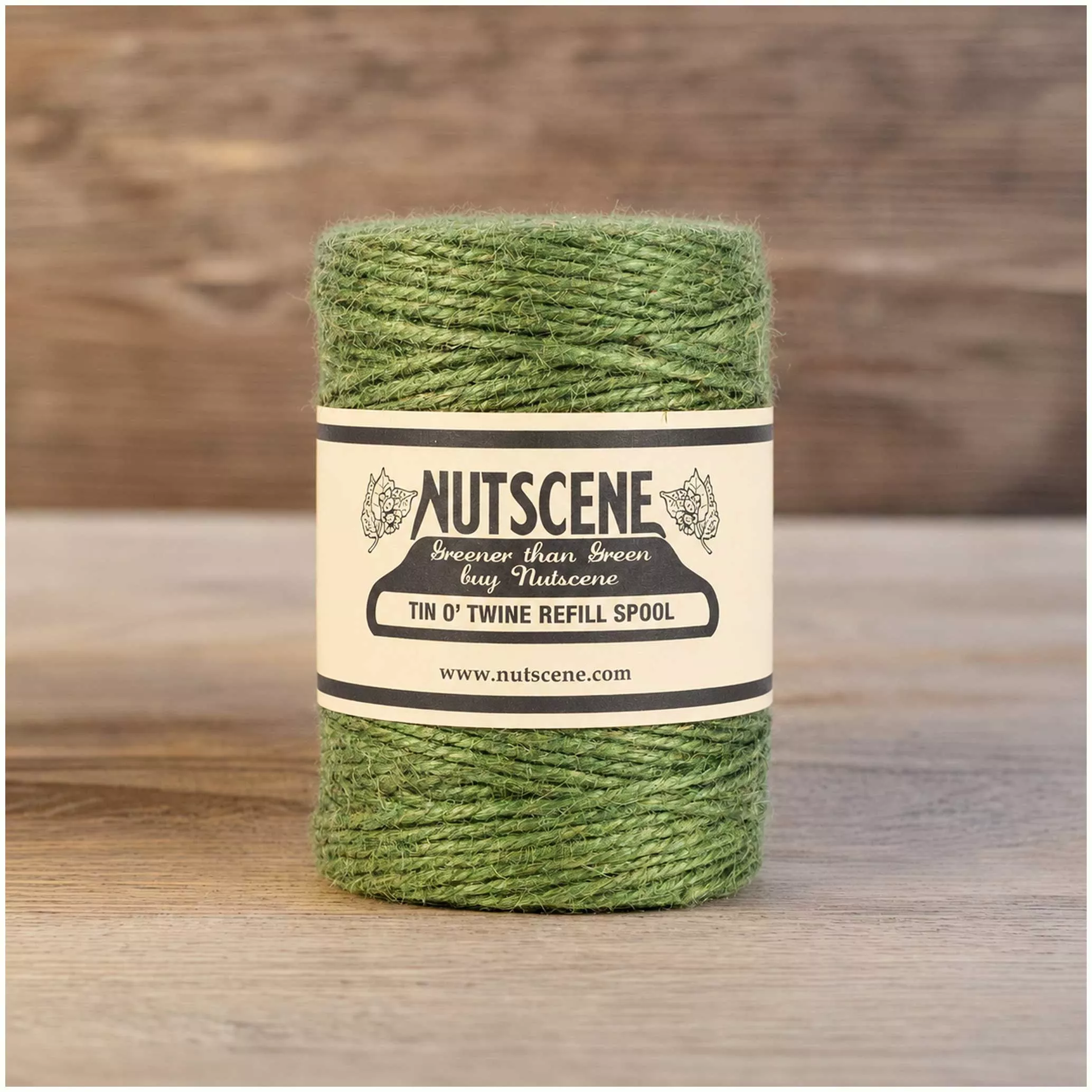Nutscene Iconic Tin of Twine Refill - Green