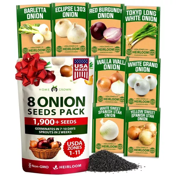 onion-seed-pack-8-varieties-high-germination Onion Seed Pack - 8 Varieties - High Germination