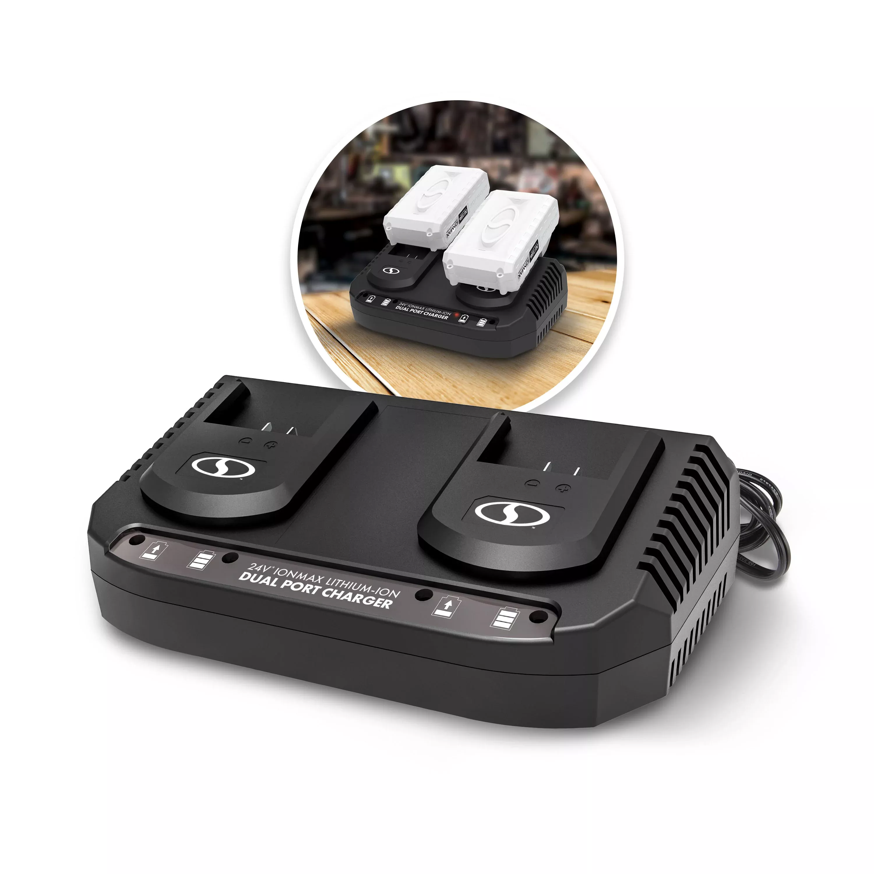 snow-joe-sun-joe-certified-authentic-ionmax-dual-port-quick-charge-d Snow Joe + Sun Joe CERTIFIED AUTHENTIC IONMAX Dual Port Quick Charge D