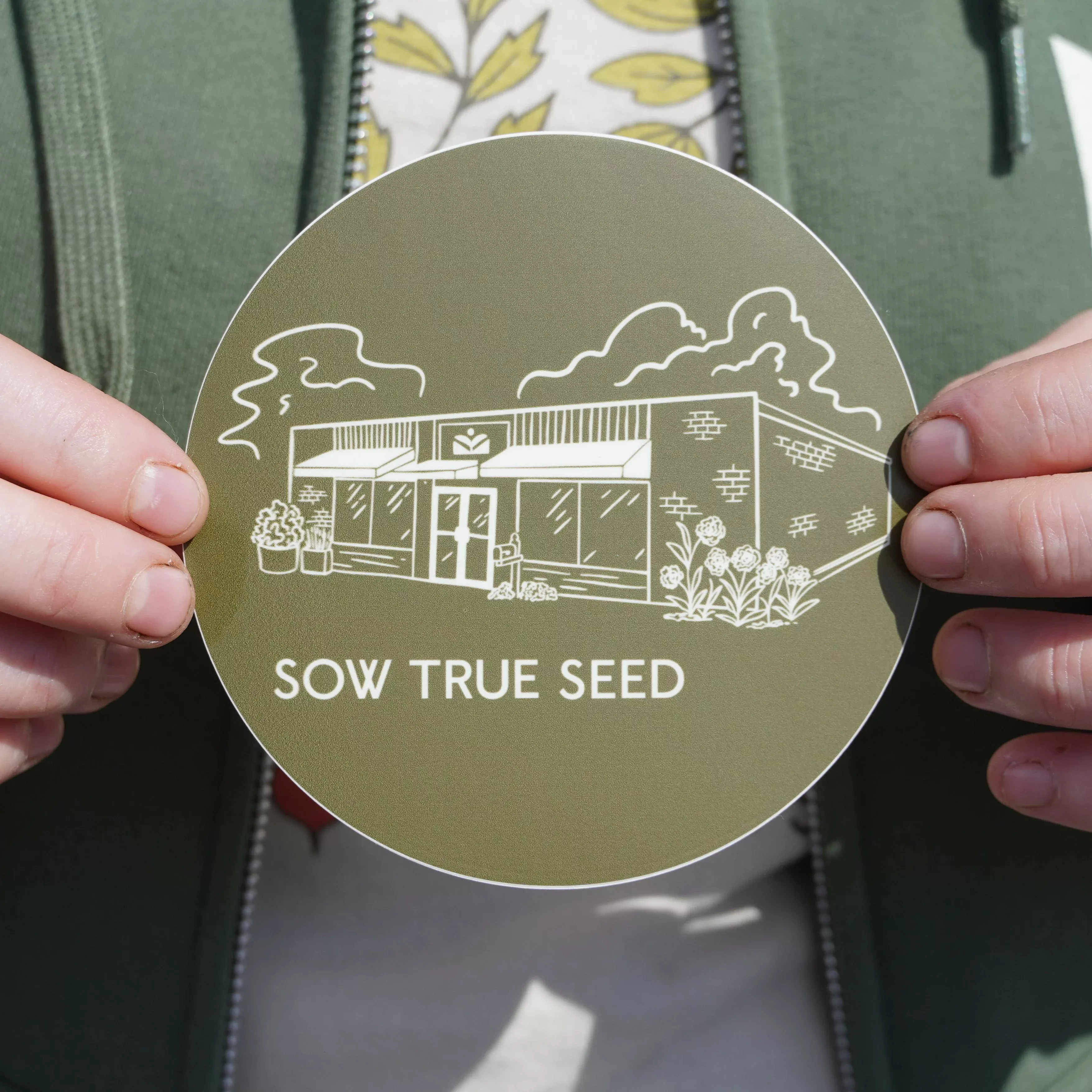 Sow True Seed Storefront Sticker