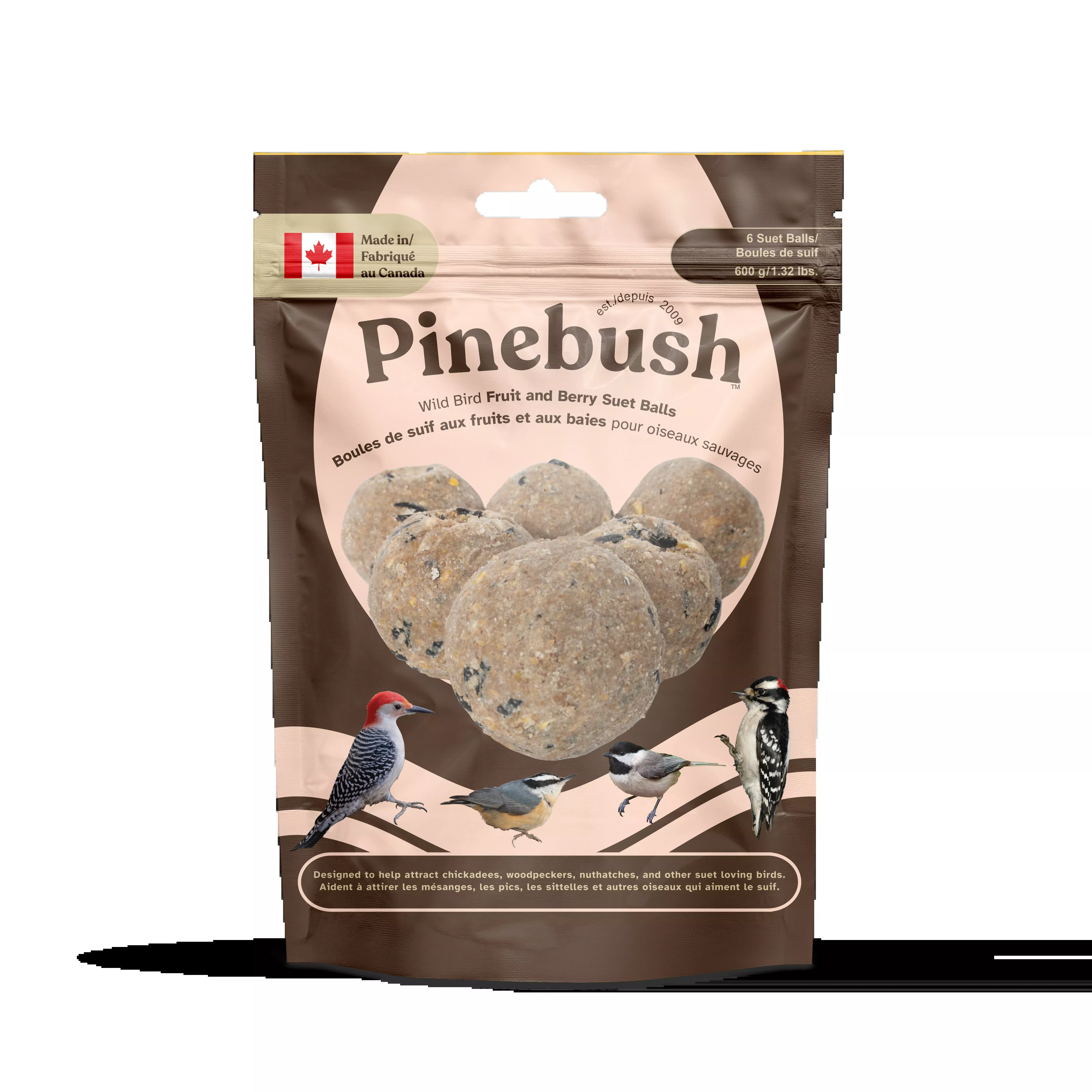Wild Bird Fruit and Berry Suet Balls 6/pk