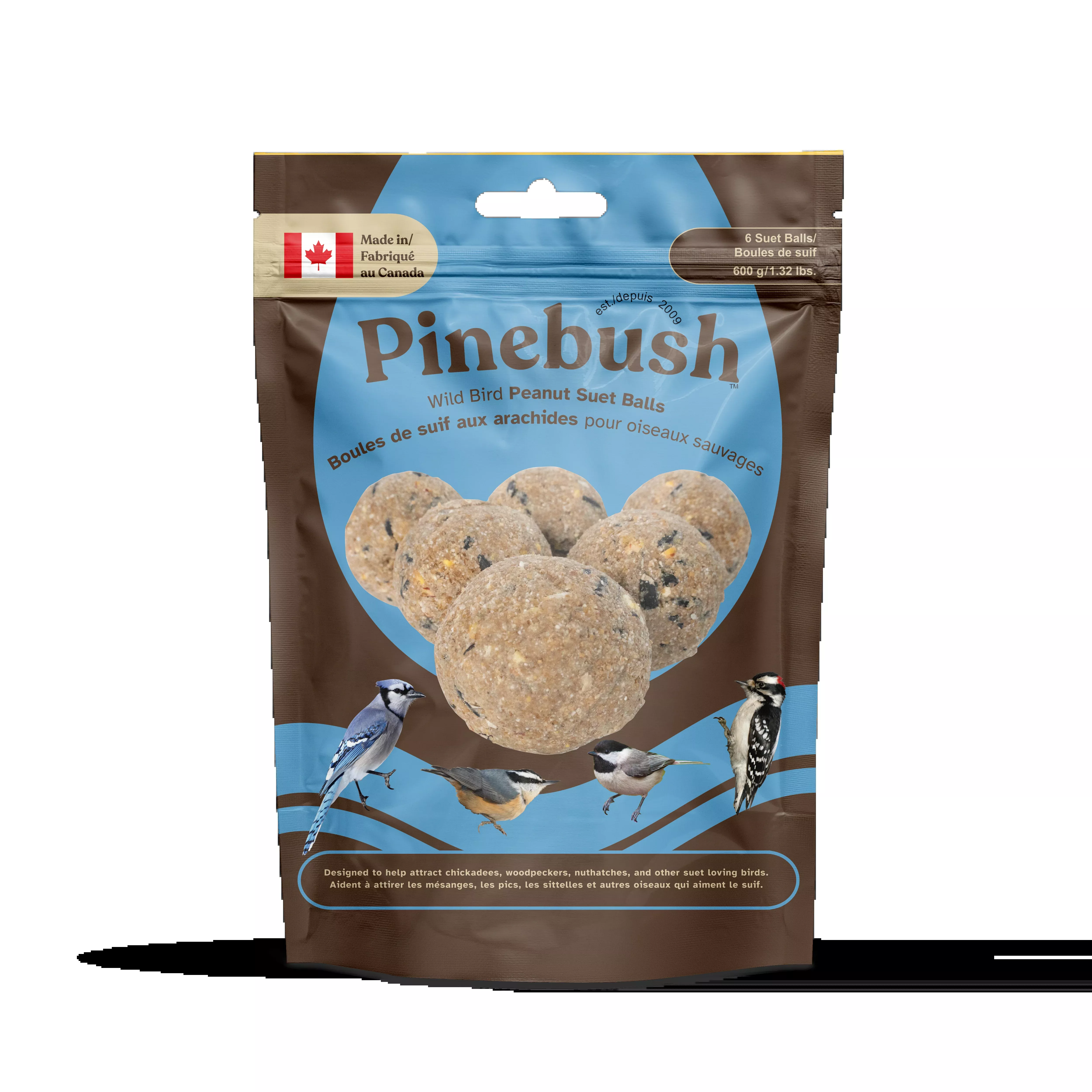 Wild Bird Peanut Suet Balls 6/pk