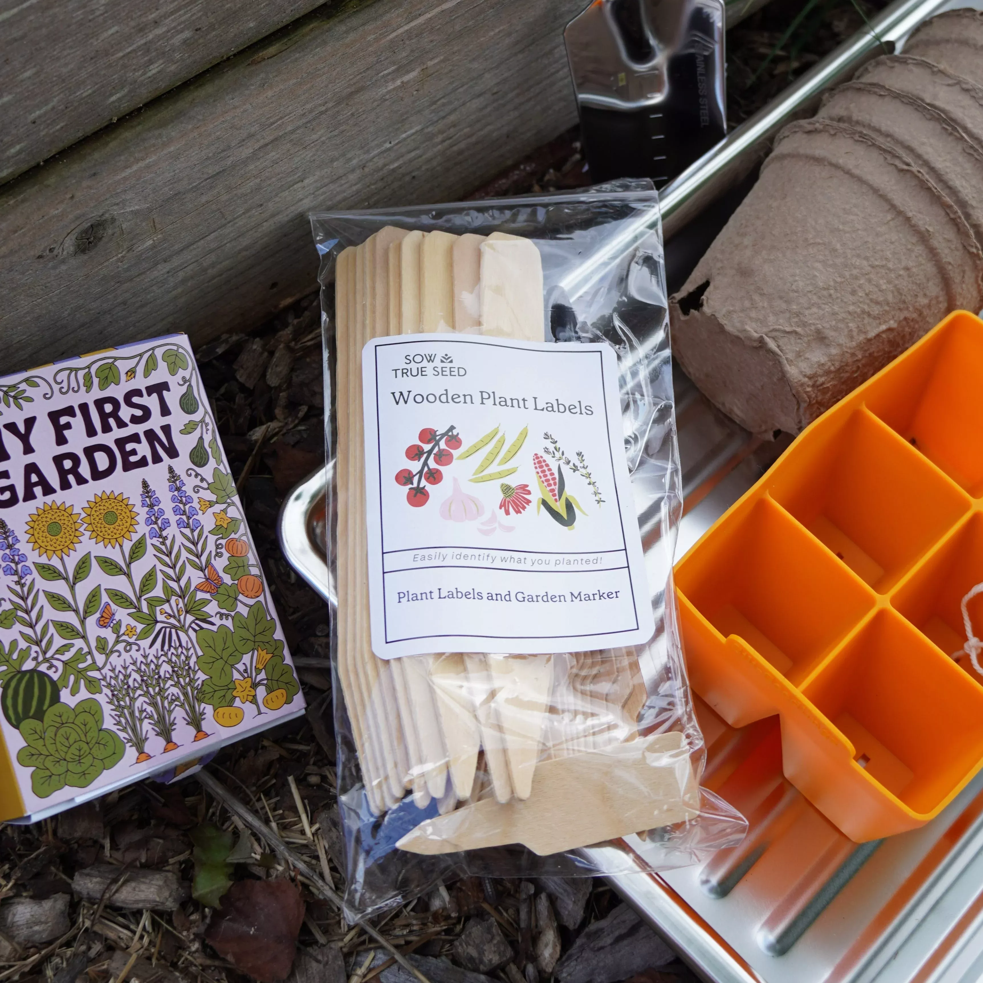 Wooden Plant Label Set, Large