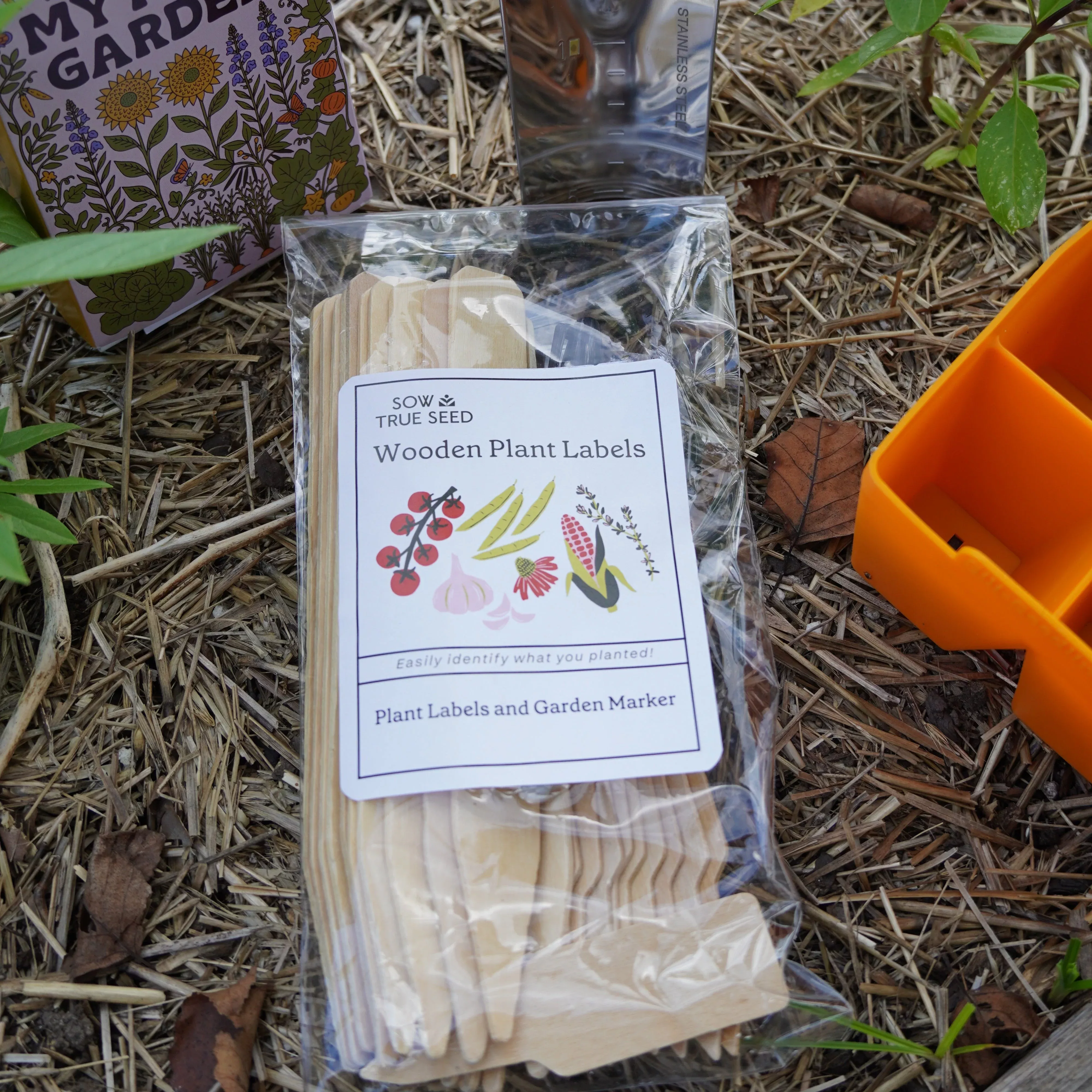 Wooden Plant Label Set, Mixed Sizes