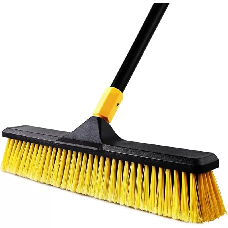 Yocada 18 Inch Push Broom Heavy-Duty Outdoor Commercial Broom Brush