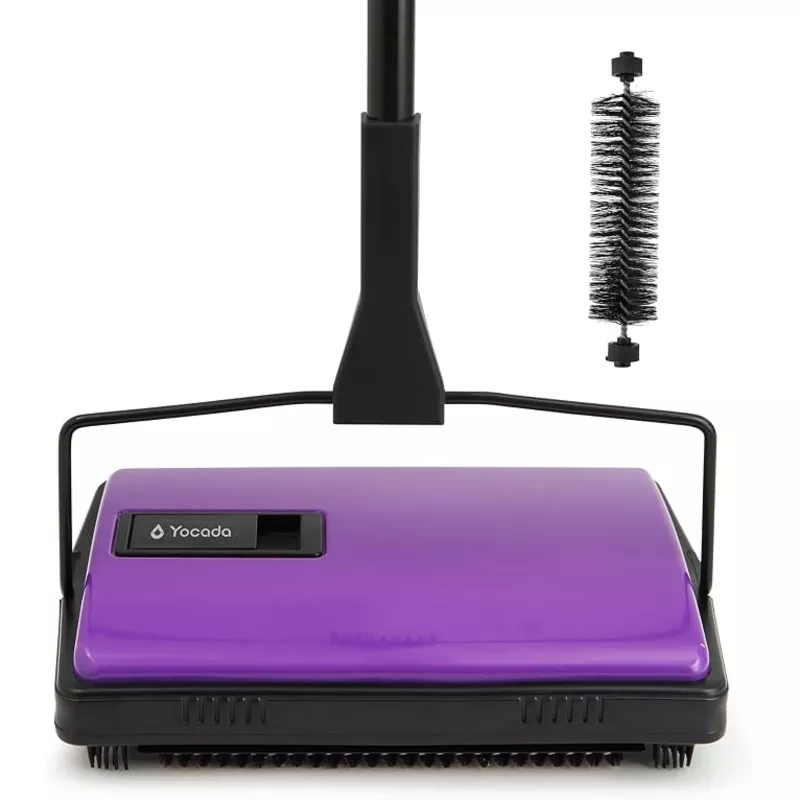 Yocada Carpet Sweeper Cleaner Manual Household Sweeper 1*Extra Brush