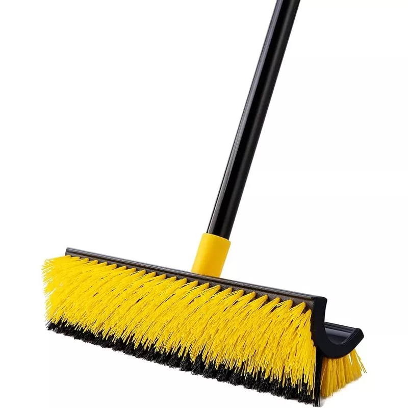 Yocada Double-Sided Floor Scrub Brush Triangle Brush Heavy Duty 65.5"